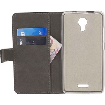 MOB-23921 Smartphone classic gelly wallet book case wiko jerry 2 zwart Product foto