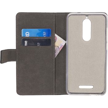 MOB-23933 Smartphone classic gelly wallet book case wiko view zwart Product foto