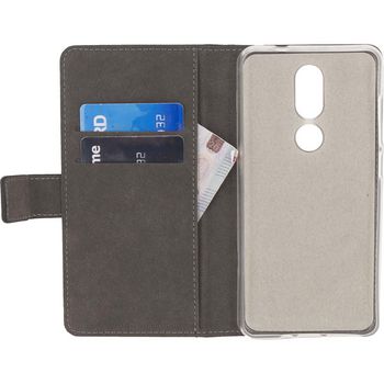 MOB-23941 Smartphone classic gelly wallet book case wiko view prime zwart Product foto
