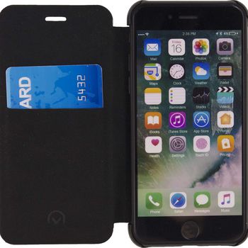 MOB-23971 Smartphone elegant book case apple iphone 7 / apple iphone 8 zwart Product foto