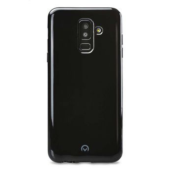 MOB-24332 Smartphone gel-case samsung galaxy a6+ 2018 zwart In gebruik foto