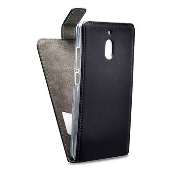 MOB-24403 Smartphone classic gelly flip case nokia 2.1/2 (2018) zwart Product foto