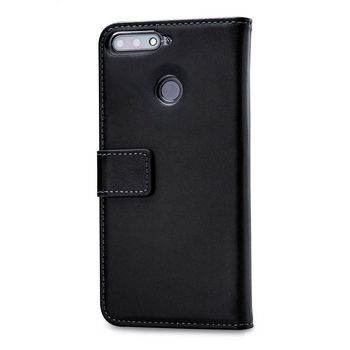 MOB-24410 Smartphone classic gelly wallet book case honor 7a zwart In gebruik foto