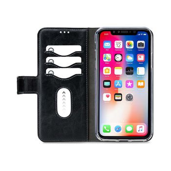 MOB-24442 Smartphone premium 2 in 1 gelly wallet case apple iphone xr zwart In gebruik foto