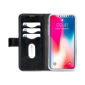 MOB-24443 Smartphone premium 2 in 1 gelly wallet case apple iphone xs max zwart In gebruik foto