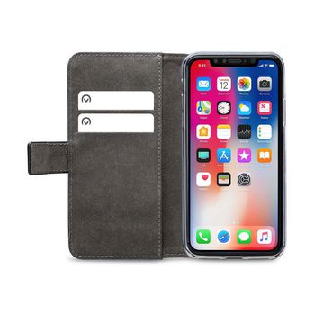 MOB-24516 Smartphone classic gelly wallet book case apple iphone xr zwart In gebruik foto