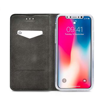 MOB-24542 Smartphone premium gelly book case apple iphone xs max zwart In gebruik foto