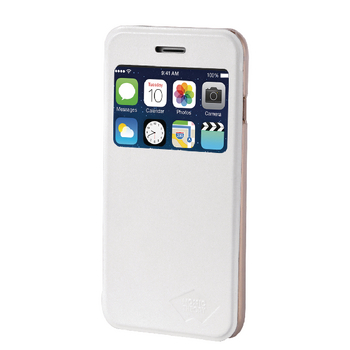 MTIA55-003WHT Smartphone wallet-book apple iphone 6 plus / 6s plus wit