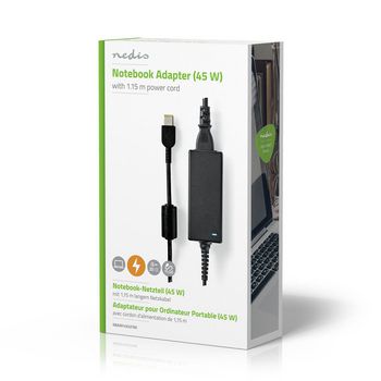 NBARF4502FBK Notebook-adapter 45 w | lenovo square 11 x 5,6 mm | 20 v / 2,25 a | geschikt voor lenovo | incl. voe Verpakking foto