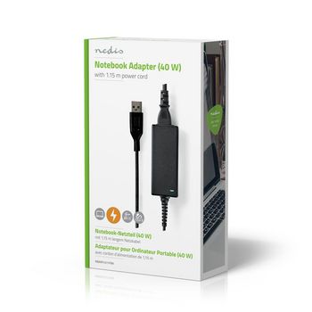 NBARF4511FBK Notebook-adapter 40 w | yoga-3 | 20 v / 2 a | geschikt voor lenovo | incl. voedingskabel Verpakking foto