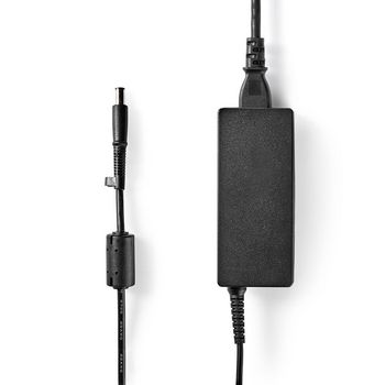 NBARF6505FBK Notebook-adapter | 65 w | 7,4 x 5,0 mm center pin (hp smart plug) | 18.5 vdc | 3,5 a | type-f (cee 7