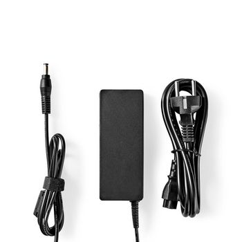 NBARF9001FBK Notebook-adapter 90 w | 5,5 x 2,5 mm | 19 v / 4,74 a | geschikt voor asus | incl. voedingskabel Inhoud verpakking foto