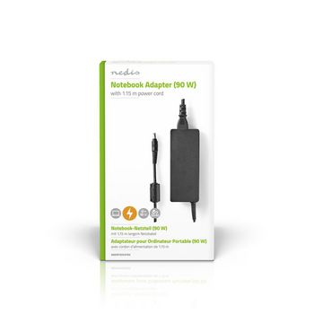 NBARF9003FBK Notebook-adapter 90 w | 5,5 x 3,0 mm centrale pin | 19 v / 4,74 a | geschikt voor samsung | incl. vo  foto