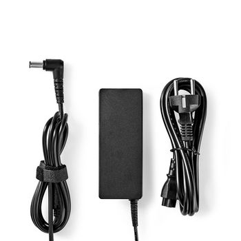 NBARF9004FBK Notebook-adapter 92 w | 6,5 x 4,4 mm centrale pin | 19,5 v / 4,7 a | geschikt voor sony | incl. voed Inhoud verpakking foto