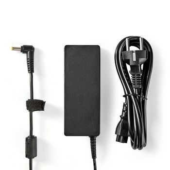 NBARF9017FBK Notebook-adapter | 90 w | 5.5 x 1.7 mm | 19 vdc | 4,74 a | type-f (cee 7/7) Inhoud verpakking foto