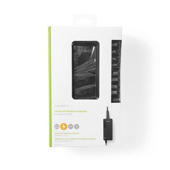 NBARU70WBK Notebook-adapter | universeel met 10 stekkers | 70 w | uitgang 15 v - 19,5 v  foto