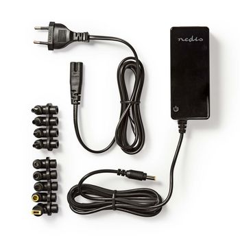 NBARU70WBK Notebook-adapter | universeel met 10 stekkers | 70 w | uitgang 15 v - 19,5 v