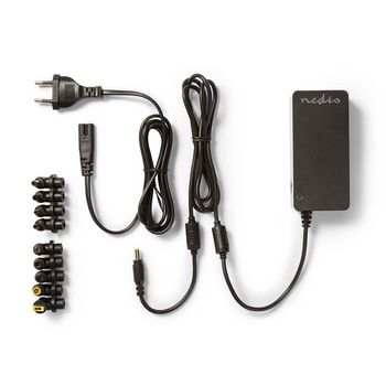 NBARU90WBK Notebook-adapter | universeel met 10 stekkers | 90 w | uitgang 15 v - 19,5 v