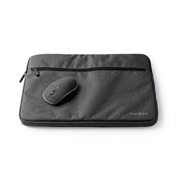 NBSM15100BK Notebookhoes | 15 - 16 inch | 1600 dpi muis | 210d polyester | zwart