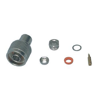 NC-001 Connector n male zilver