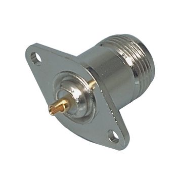 NC-202 Connector n female zilver