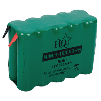 NIMH-10/600RS Oplaadbare nimh batterij pack 12 v 600 mah 1-pack