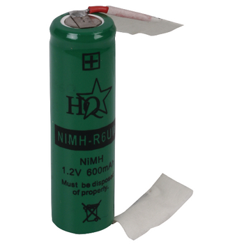 NIMH-R6UW Oplaadbare nimh batterij pack 1.2 v 600 mah 1-pack