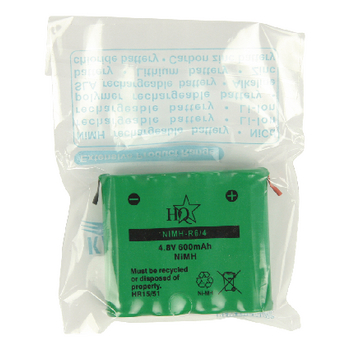 NIMH-R6/4 Oplaadbare nimh batterij pack 4.8 v 600 mah 1-pack Verpakking foto
