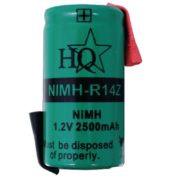 NIMH-R14Z Oplaadbare nimh-batterij 1.2 v 2500 mah 1-pack
