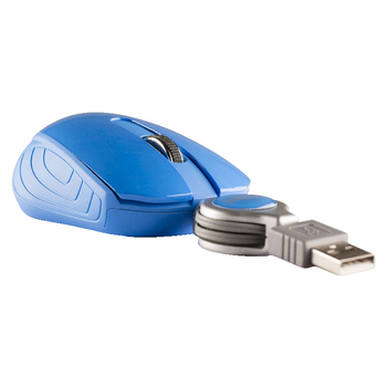 NPMI1080-07 Bedrade muis draagbaar 3 knoppen blauw Product foto