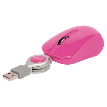 NPMI1080-09 Bedrade muis draagbaar 3 knoppen roze Product foto