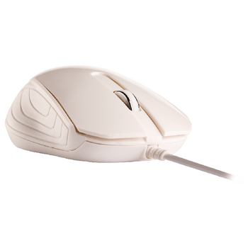 NPMI1180-01 Bedrade muis bureaumodel 3 knoppen wit In gebruik foto