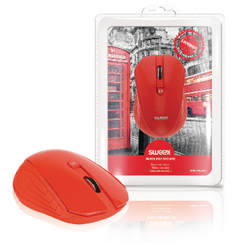 NPMI5180-03 Draadloze muis bureaumodel 3 knoppen rood