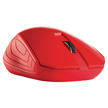 NPMI5180-03 Draadloze muis bureaumodel 3 knoppen rood In gebruik foto