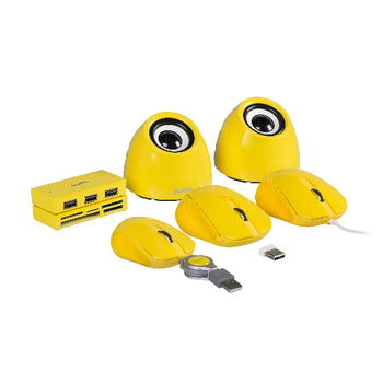 NPMI5180-05 Draadloze muis bureaumodel 3 knoppen geel Product foto