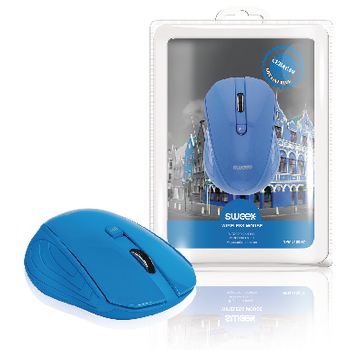 NPMI5180-07 Draadloze muis bureaumodel 3 knoppen blauw