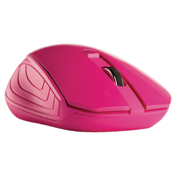 NPMI5180-09 Draadloze muis bureaumodel 3 knoppen roze In gebruik foto