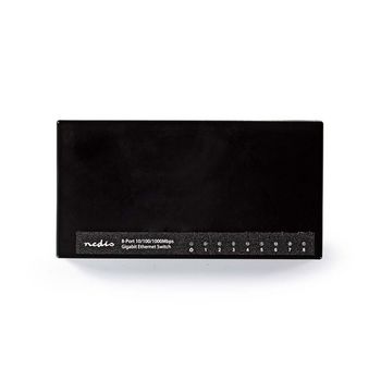 NSWH8P100BK Netwerk-switch | bekabelde snelheid: gigabit | aantal ethernetpoorten: 8 Product foto
