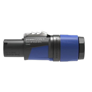 NTR-NAC3FXXAWL Afsluitbare kabelconnector, power-in, schroefklemmen, blauw Product foto