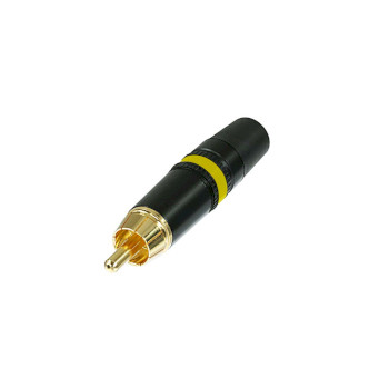 NTR-NYS373-4 Composiet video connector rca male male zwart