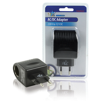 P.SUP.SC5 Stopcontact adapter 1x auto zwart Verpakking foto