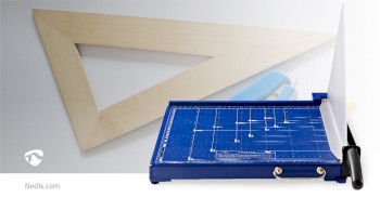 PACU110A3 Papiersnijmachine | max. snijden maat: 297 x 420 mm | soort mes: metaal | metaal | blauw / zwart Product foto