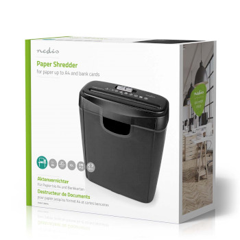 PASH112BKA4 Papierversnipperaar | strips snijden | 6x a4-pagina\'s | 10 l | veiligheidsnorm: din 2 | 190 w | zwar Verpakking foto