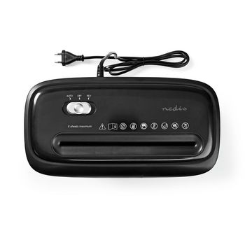 PASH120BKA4 Papierversnipperaar | kruissnede | 6x a4-pagina\'s | 12 l | veiligheidsnorm: din 4 | 300 w | zwart Product foto