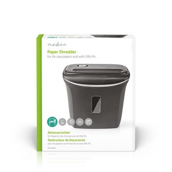PASH120BKA4 Papierversnipperaar | kruissnede | 6x a4-pagina\'s | 12 l | veiligheidsnorm: din 4 | 300 w | zwart  foto