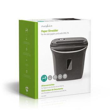 PASH120BKA4 Papierversnipperaar | kruissnede | 6x a4-pagina\'s | 12 l | veiligheidsnorm: din 4 | 300 w | zwart Verpakking foto