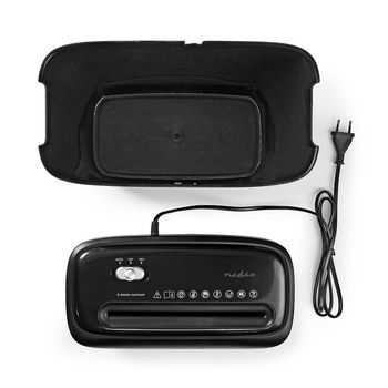 PASH120BKA4 Papierversnipperaar | kruissnede | 6x a4-pagina\'s | 12 l | veiligheidsnorm: din 4 | 300 w | zwart Inhoud verpakking foto