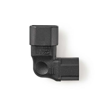 CEGB11903BK Verlengstekker | iec-320-c13 | iec-320-c14 | links gehoekt | vernikkeld | pvc | zwart | doos | 1 stu Product foto