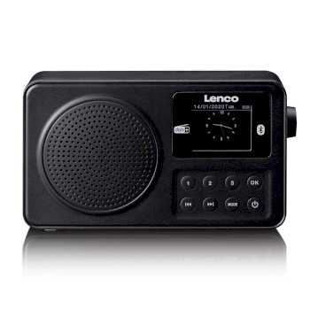 PDR-033BK Draagbare dab+/fm-radio met bluetooth zwart Product foto