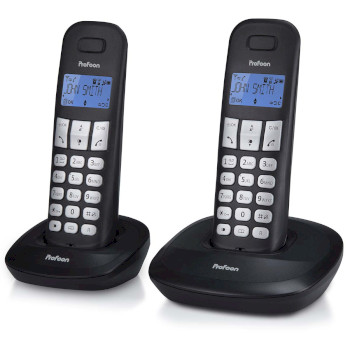 PDX-1120 Pdx-1120 dect-telefoon met 2 handsets zwart Product foto